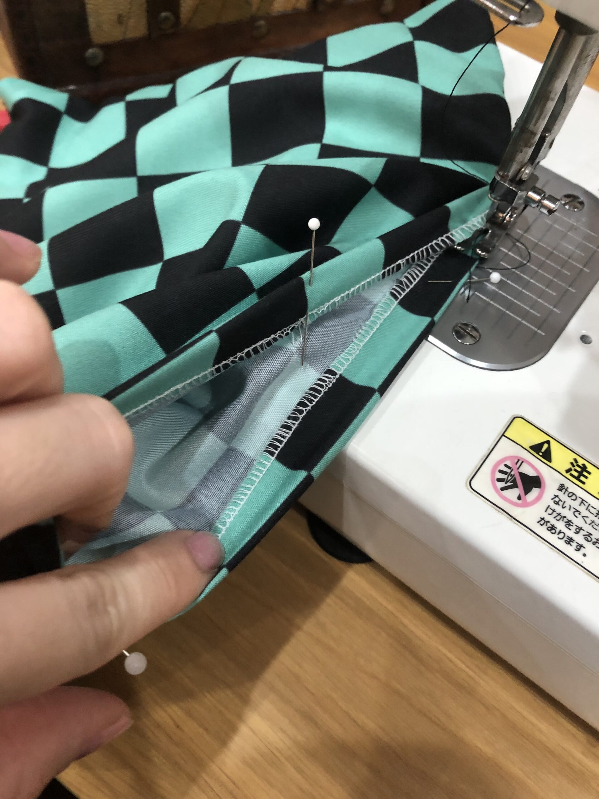 炭治郎の羽織 手作り工程