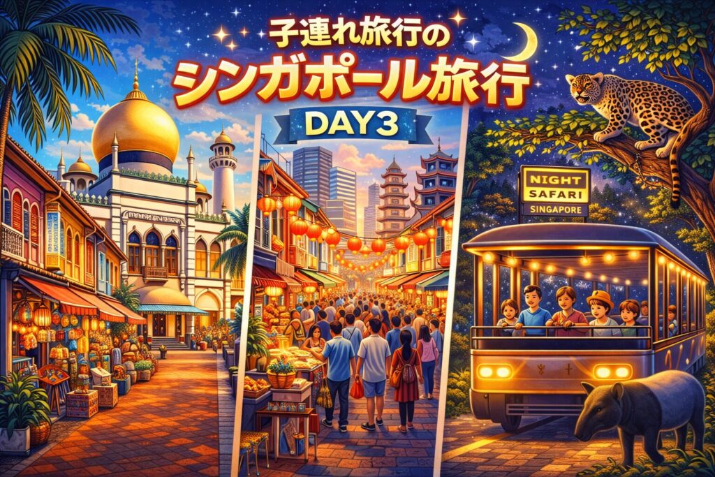 子連れシンガポール旅行DAY3｜アラブストリート・チャイナタウン